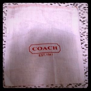 Coach small accessory dust bag
